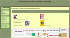 Desktop Screenshot of mategye.hu